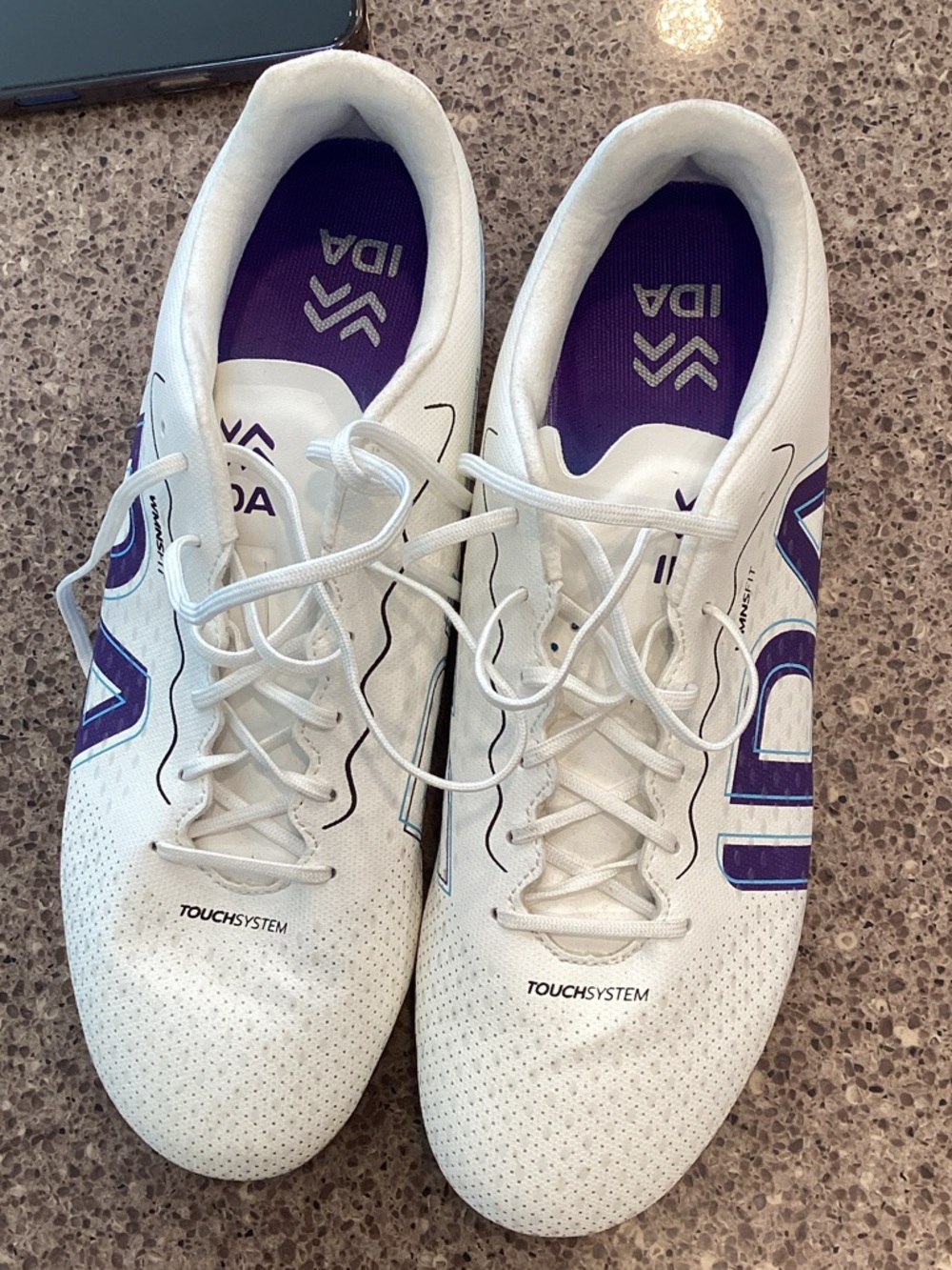 IDA rise club White and Purple AG/FG soccer cleats